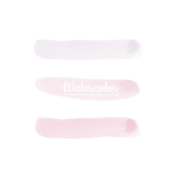 Pink Watercolor Brush Strokes vector