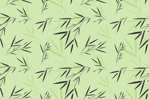 Seamless Bamboo Leaf Pattern vector