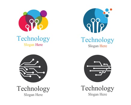 Circuit symbol illustration set vector