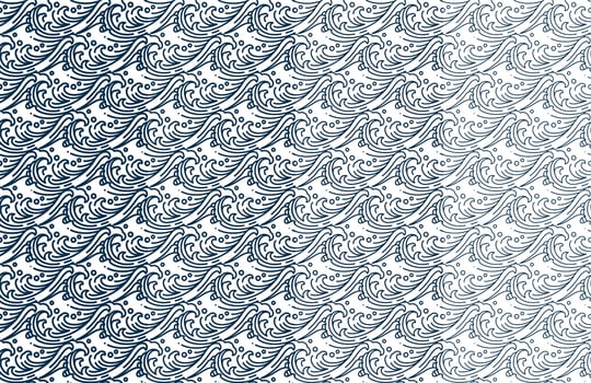 Water sea wave seamless pattern vector