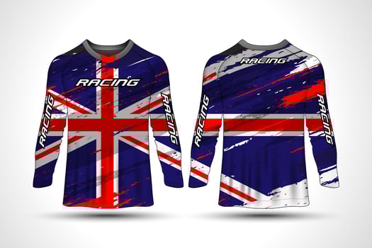 Cycling jersey shirt vector