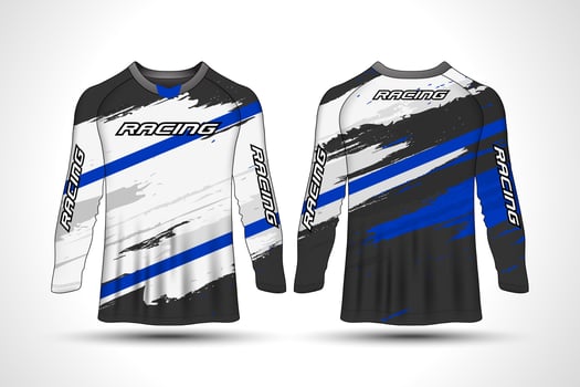 Long sleeve racing shirt  vector