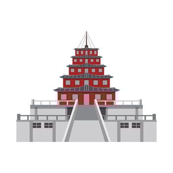 Oriental palace icon  vector