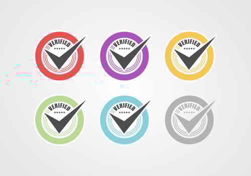 Verified Badge Collection vector
