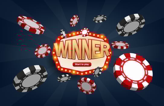 Winners lottery game jackpot prize  vector