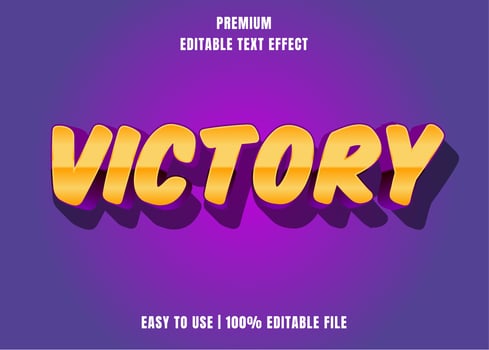 Golden Editable Cartoon Style Text Effect vector