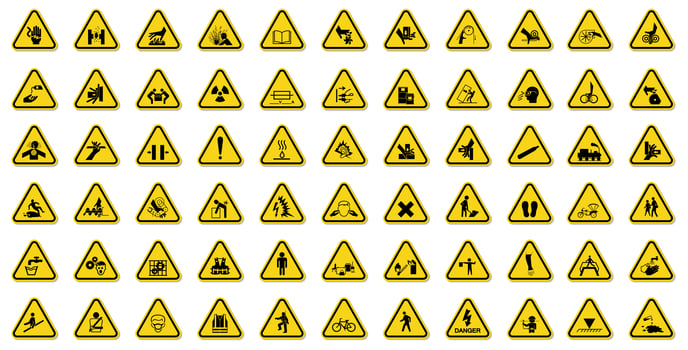 Warning Hazard Set vector