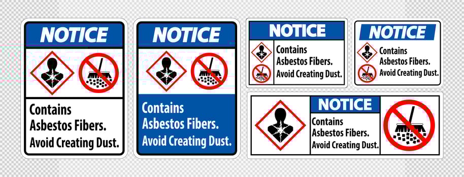 Notice Label Set vector