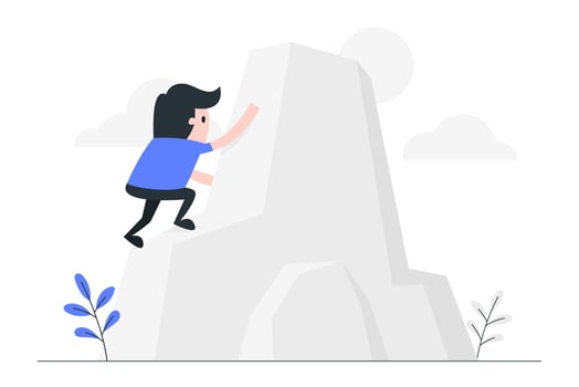 Reach the goal concept  vector
