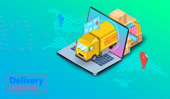 Delivery Truck Express Concept  vector