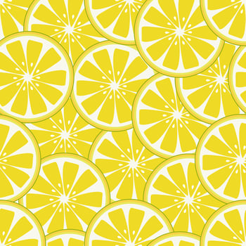 Fresh Lemon Slice Pattern vector