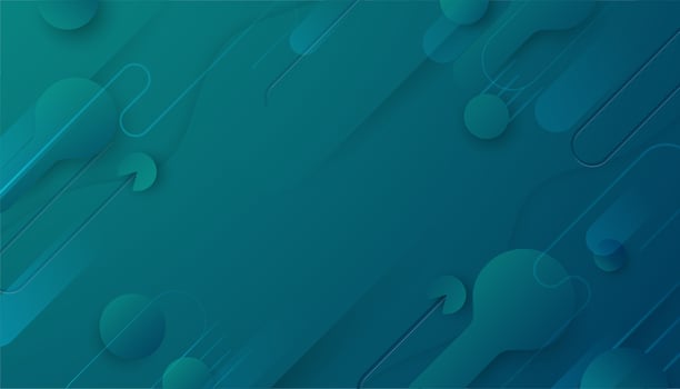Blue Green Abstract Fluid Geometric Shapes Background.  vector