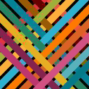 Colorful Woven Stripes Background vector
