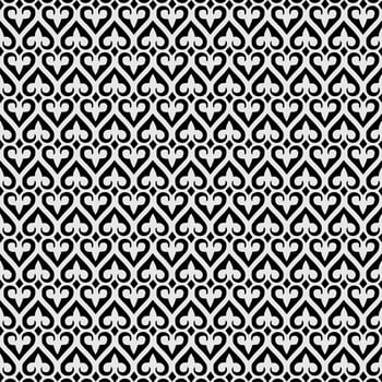 Seamless fleur de lis ornament spade geometric background vector