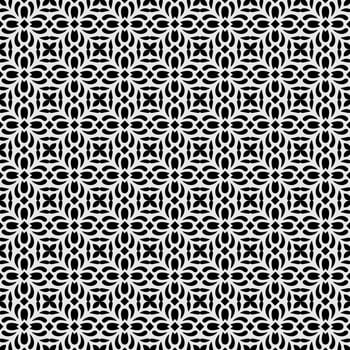 Cool swatch abstract pattern seamless black and white background vector