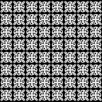 Abstract seamless pattern Stylized flower pattern vector