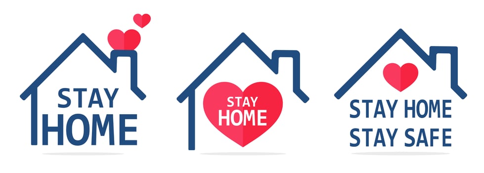 Stay Home Line Icon House vector