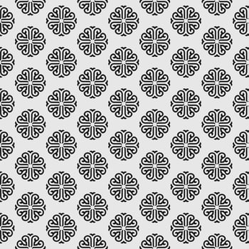 Mandala style seamless pattern vector