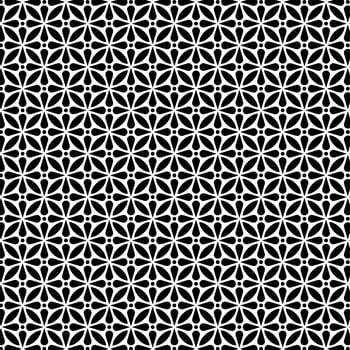 Circular floral shape seamless pattern vector