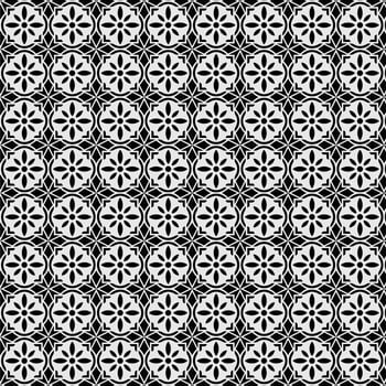 Geometric flower mandala seamless pattern vector