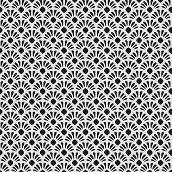 Blossom leaf ornamental seamless pattern vector
