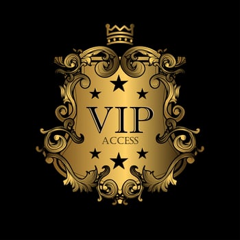 Royal VIP Access Badge vector