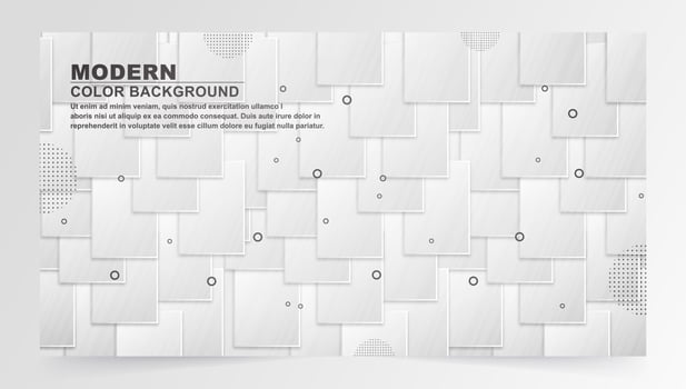 Abstract cube banner design template vector
