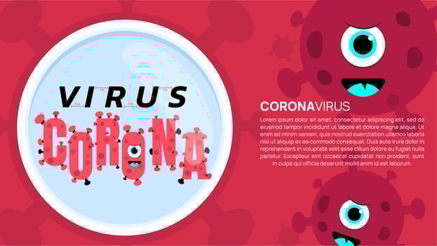 Stopping Corona Virus Covid-19 Banner vector