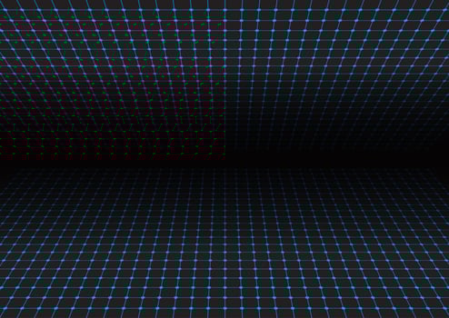 Perspective grid background vector