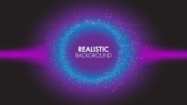 Blue and purple futuristic connecting dots design vector