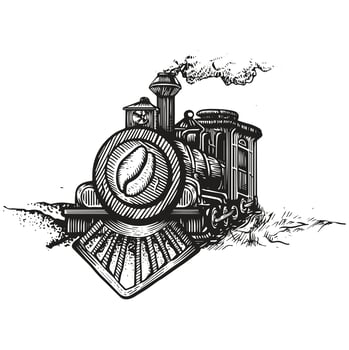 Locomotive Coffee Design  vector