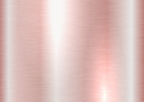 Rose gold brushed metal texture vector
