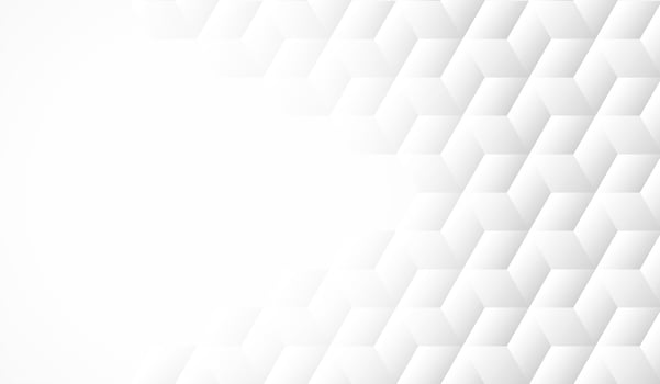 Abstract geometric 3D textured shape white background vector