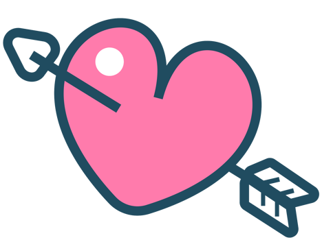 Heart with arrow  png