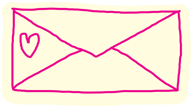 Heart hand drawn letter png
