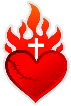 Scared heart png