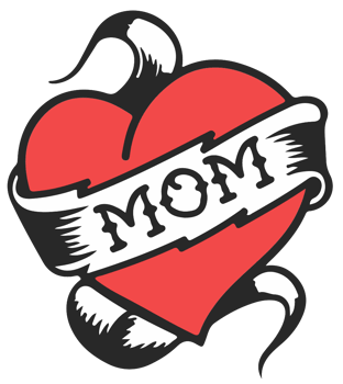 Heart mom tatttoo png