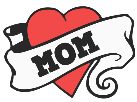 Heart mom tatttoo png