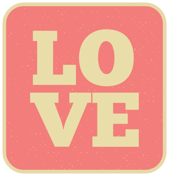 Love  typo png