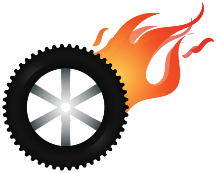 Burn out tire png