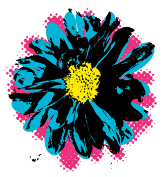 Flower grunge graffiti png