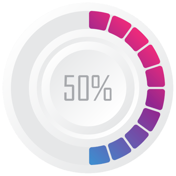 Circle preloader 50% png