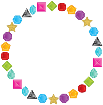 Diamond layout circle png