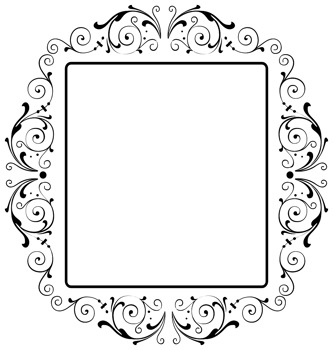 Decoration rectangle frame png