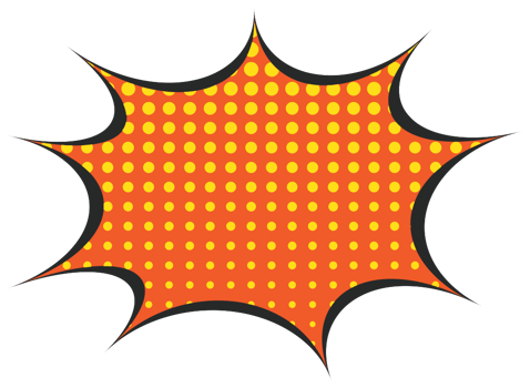 Half tone Speech bubble png