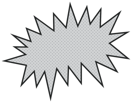 Half tone Speech bubble png