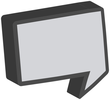 Speech bubble 3D png