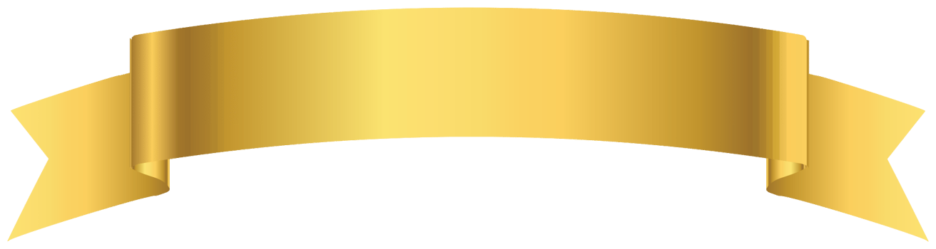 Golden ribbon png