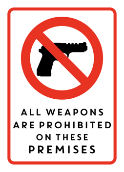 No firearms sign png