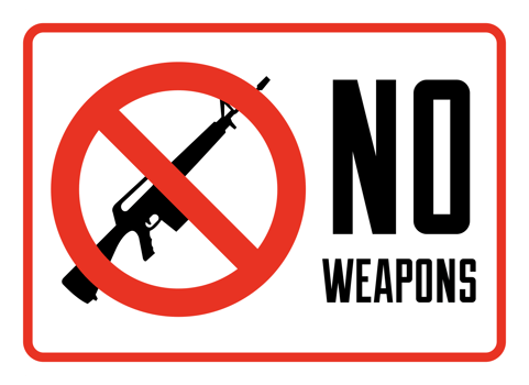 No firearms sign png